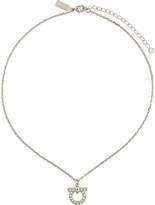 Thumbnail for your product : Ferragamo crystal Gancio pendant necklace