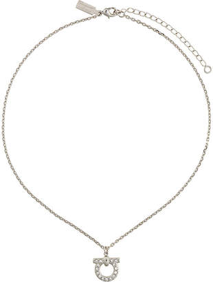 Ferragamo crystal Gancio pendant necklace
