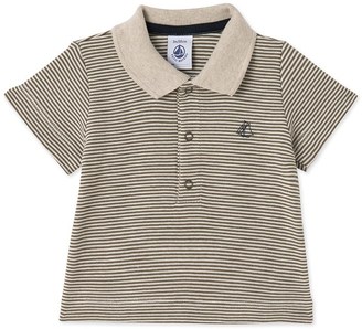 Petit Bateau Baby boys milleraies-striped polo shirt