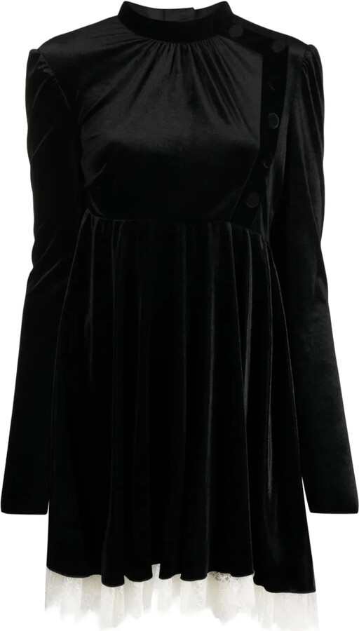 Philosophy di Lorenzo Serafini Pleated Velvet Dress
