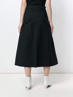 Chloé multi-pocket A-line midi skirt