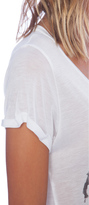 Thumbnail for your product : Lauren Moshi Becca V-Neck Roll Up Sleeve Tee