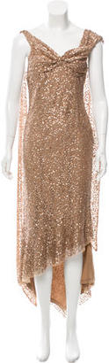 John Galliano Sequined High-Low Dress w/ Tags