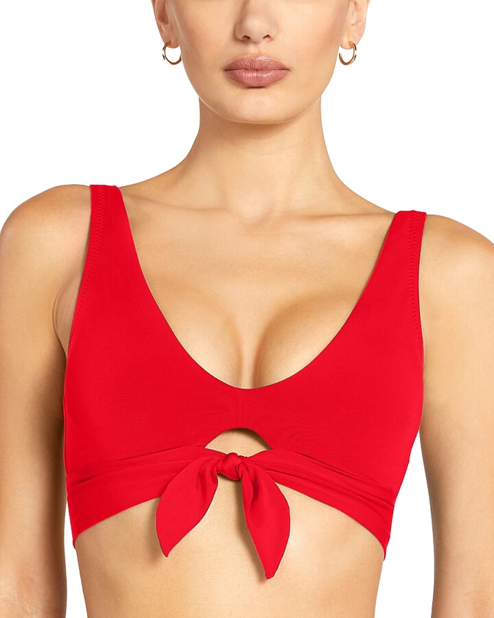 Robin Piccone Ava Tie Front Bikini Top