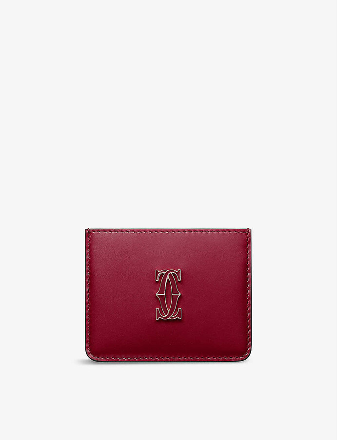 Cartier Double C de mini leather wallet - ShopStyle