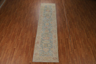 Rugsource Vegetable Dye Oushak Turkish Runner Rug 3x11