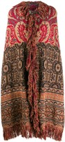 Thumbnail for your product : Etro Mixed Pattern Fringed Cape