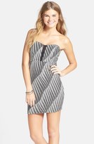 Thumbnail for your product : Trixxi Print Strapless Body-Con Dress (Juniors)