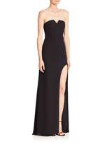 Thumbnail for your product : Halston Strapless Slit Gown
