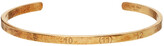 Thumbnail for your product : Maison Margiela Gold Semi-Polished Numbers Bracelet