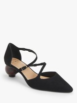 Thumbnail for your product : John Lewis & Partners Autumn Suede Feature Heel Court Shoes, Black