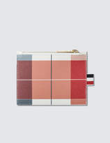 Thumbnail for your product : Thom Browne Large Buffalo Check Printed Pebble Grain Leather Small Coin Purse (14.5 cm)