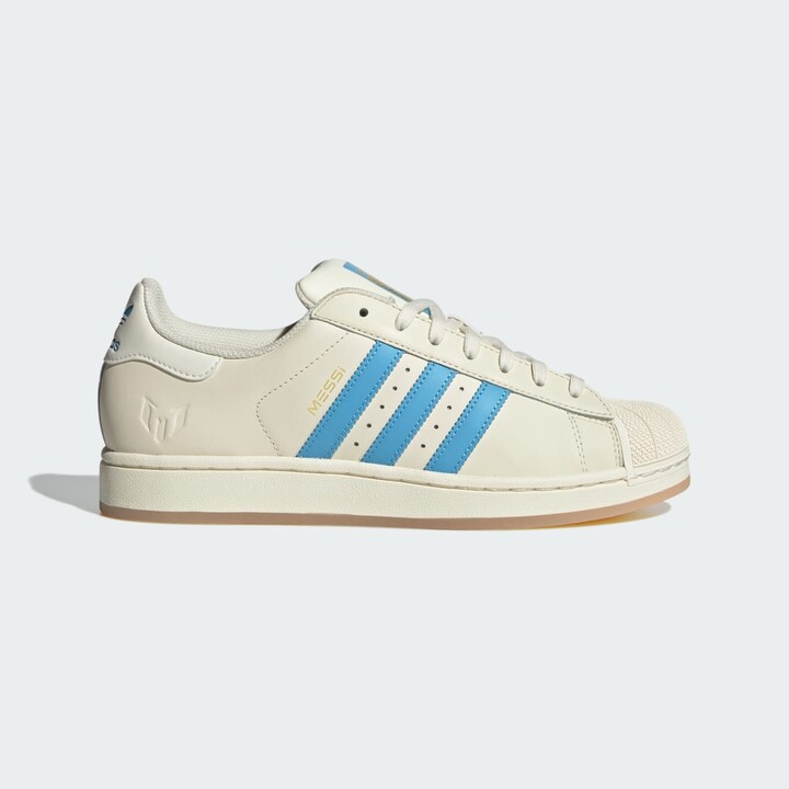 adidas Superstar Messi Shoes Cream White M 9 / W 10 Unisex