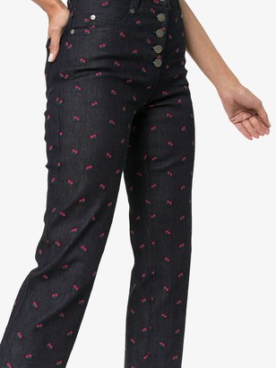 Miaou Floral Embroidered Jeans
