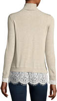 Thumbnail for your product : Joie Fredrika Wool-Blend Turtleneck Sweater w/ Lace Hem