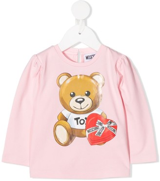 MOSCHINO BAMBINO teddy bear-print T-shirt