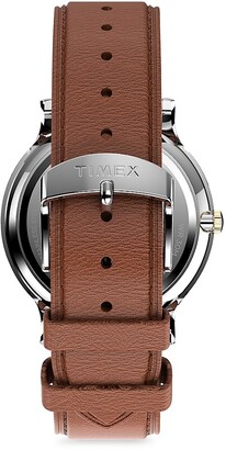 Timex Norway Gallery Leather Strap Watch