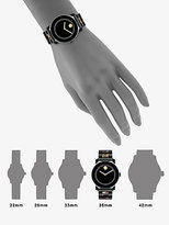 Thumbnail for your product : Movado Bold Tortoise-Print & Goldtone IP Stainless Steel Watch