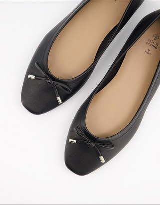 Call it SPRING by ALDO Natalie flat ballet shoes in black