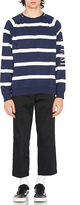 Thumbnail for your product : Stussy Striped Raglan Crew