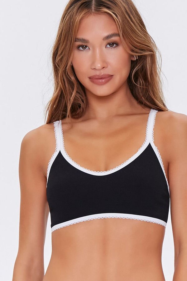 Ruched Mesh Triangle Bralette