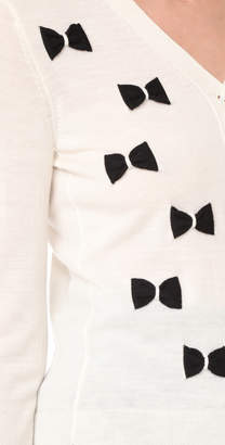 Marc Jacobs Long Sleeve Bow Cardigan