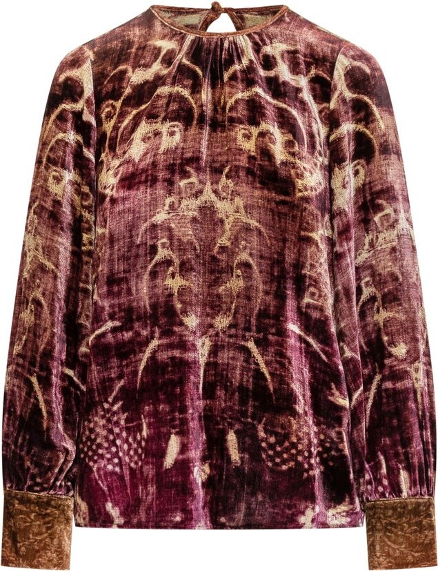Pierre Louis Mascia Pierre-Louis Mascia Patterned Long-Sleeve Top