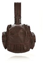Thumbnail for your product : Alexander Wang Mini Marti Backpack In Espresso With Matte Black
