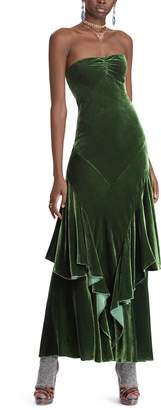 Ralph Lauren Portia Velvet Evening Dress
