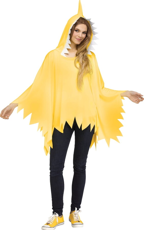 Fun World Shark Baby Poncho Ad Yellow