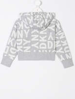 Thumbnail for your product : DKNY logo zip hoodie