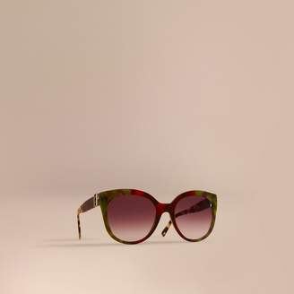 Burberry Buckle Detail Cat-eye Frame Sunglasses