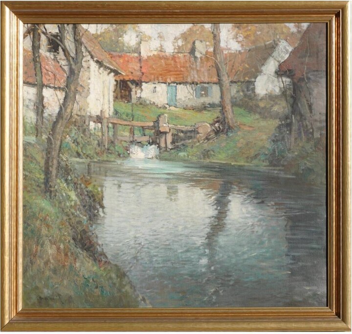 George Ames Aldrich, George Ames Aldrich Cottage On A River, 1915
