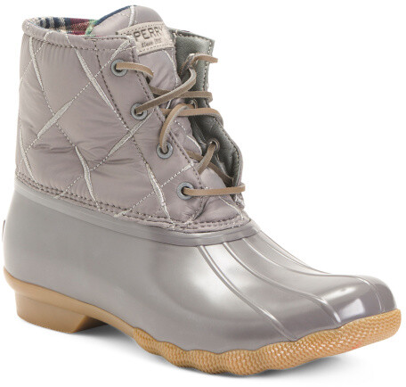 gray duck boots