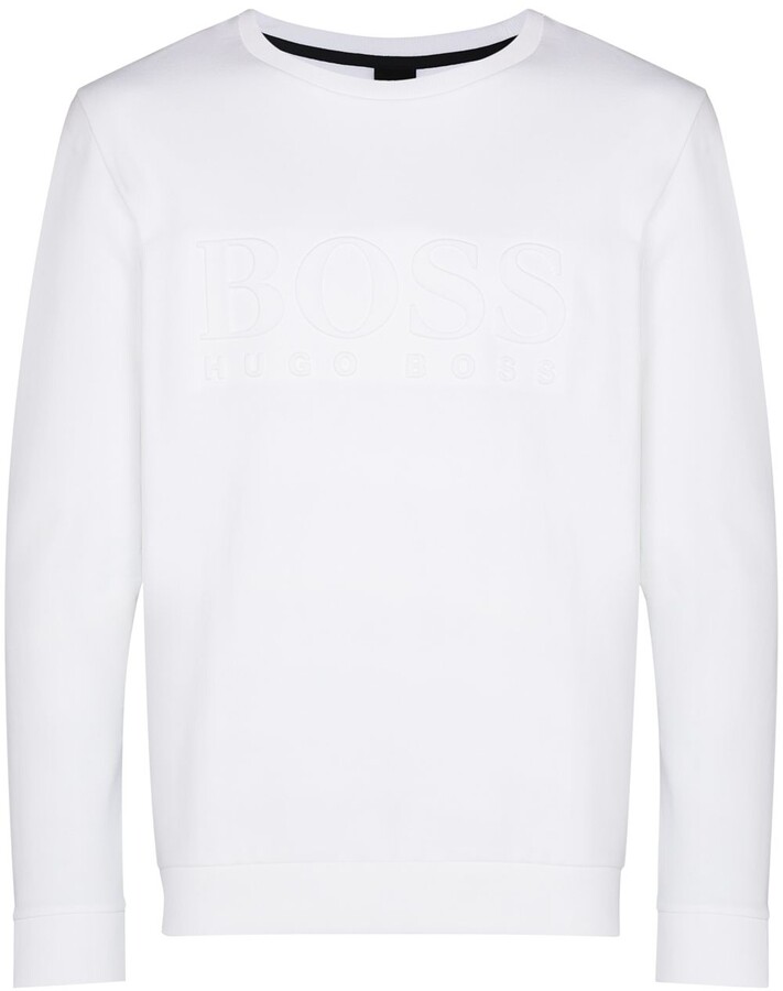mens white hugo boss jumper