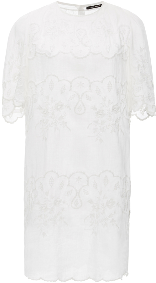 Isabel Marant Ruthel Lace Embroidered Mini Dress - ShopStyle