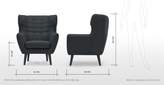 Thumbnail for your product : Kubrick Wing Back Chair, Anthracite Grey