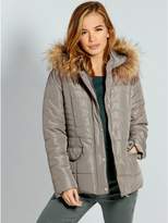 Thumbnail for your product : M&Co Petite short padded coat