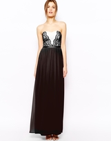 Thumbnail for your product : ASOS Lace Bandeau Maxi Dress