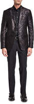 Thumbnail for your product : Etro Palm-Print Jacquard Silk Evening Jacket, Black