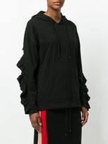 Thumbnail for your product : Sjyp ruffled hoodie