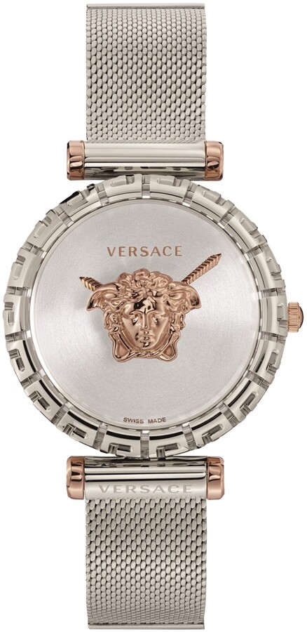 Versace Palazzo Empire Greca Mesh Watch - ShopStyle