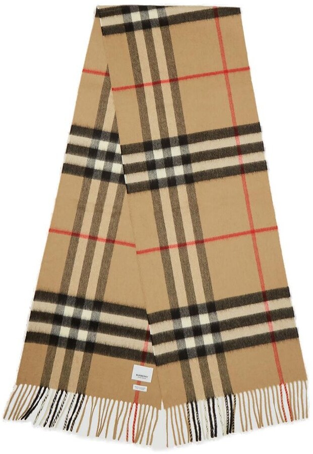 Burberry Check Scarf | Shop the world's largest collection of 