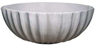 Noir 21" Quentin Decorative Bowl - Off-White Ivory