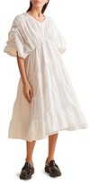 Thumbnail for your product : Merlette New York Athene Shirred Tiered Midi Poplin Dress