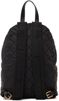 Thumbnail for your product : Moschino Black Quilted Logo Backpack
