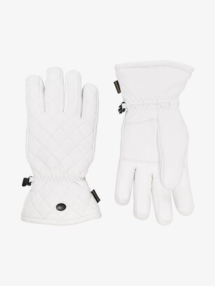 Goldbergh White Nishi Quilted Ski Gloves