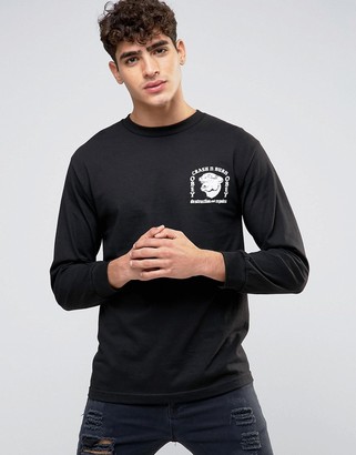 Obey Long Sleeve T-Shirt With Crash'N'Burn Back Print