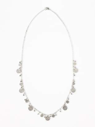 Old Navy Beaded Coin Necklace for Women