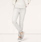 Thumbnail for your product : LOFT Petite Relaxed Skinny Jeans in Railroad Stripe